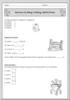 Vorschau - Arbeitsblätter - Mathematik Geld Sachaufgaben, Klasse 5/6 - Seite 3