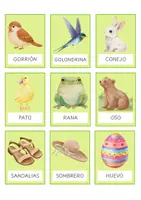 Vista previa - Tarjetas / Manipulativos - PACK FLASHCARDS PRIMAVERA - página 3