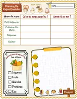 Aperçu - Préparation de séance / Séance complète - Petits Gourmands – Planificateur de repas & liste de courses imprimable - Page 2
