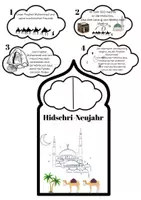 Vorschau - Mal- und Bastelvorlagen - Die Hidschra (Auswanderung) - Deckblatt