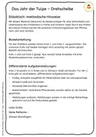 Vorschau - Arbeitsblätter - Tulpe - Materialpaket (mit sonderpädagogischer Förderung) - Seite 2