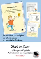 Vorschau - Spiele - Kartei: Konzentration und Aufmerksamkeit trainieren - Deckblatt