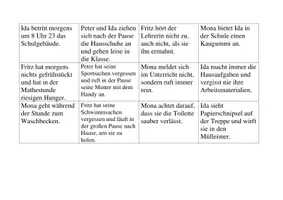 Vorschau - Arbeitsblätter - Fallbeispiele zum Verhalten in der Schule - Deckblatt