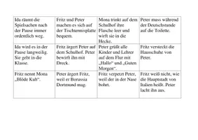 Vorschau - Arbeitsblätter - Fallbeispiele zum Verhalten in der Schule - Seite 1