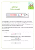 Vorschau - Fördermaterial/Inklusion - Klettmappe 7 (einreihig) - ZR 10 Addition - Seite 1