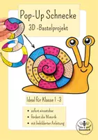 Vorschau - Arbeitsblätter - Pop-Up Schnecke basteln im Frühling – Doodle Art | Kunst Klasse 2 und 3 - Deckblatt