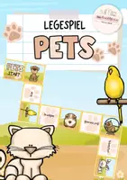 Vorschau - Spiele - Pets | Legespiel | Wortschatzspiel Haustiere Englisch - Deckblatt