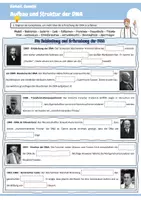 Vorschau - Arbeitsblätter - Aufbau und Struktur der DNA (Entdeckung der DNA / Nukleotide / Basenpaare / Genetik / Biologie) - Seite 1