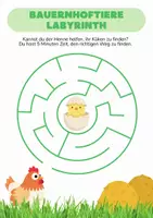Vorschau - Spiele - Bauernhoftiere - Labyrinthe | Kl. 1–2 - Seite 1