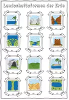 Vorschau - Poster - Geographischer Wortschatz - Landschaftsformen - Seite 1