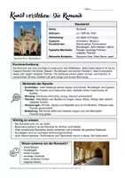 Vorschau - Arbeitsblätter - Kunst verstehen Die Romanik - zweiseitiges Infoblatt zur Kunstepoche - Seite 1