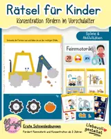 Vorschau - Arbeitsblätter - schneiden und kleben vorschule-Rätsel: Puzzles & Bastelvorlagen für den Anfangsunterricht - Deckblatt