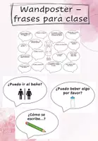 Vorschau - Arbeitsblätter - frases para clase - nützliche Sätze für den Spanischunterricht - Deckblatt