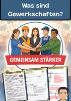 Vorschau - Arbeitsblätter - Was sind Gewerkschaften - Eine Einführung - Deckblatt