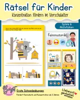 Vorschau - Arbeitsblätter - schneiden und kleben vorschule-Rätsel: Puzzles & Bastelvorlagen für den Anfangsunterricht - Deckblatt
