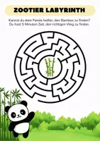 Vorschau - Spiele - Labyrinth Zootiere | Kl. 1–2 - Rätselspaß - Seite 1