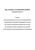 Vorschau - Unterrichtsreihen - Der Vorleser von Bernhard Schlink (Arbeitsheft) - Seite 1