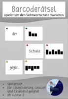Vorschau - Spiele - Barcoderätsel - Spielerisch den Sichtwortschatz trainieren - Deckblatt