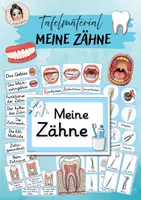 Vorschau - Fördermaterial/Inklusion - Meine Zähne- Tafelmaterial - Deckblatt