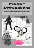 Vorschau - Arbeitsblätter - Probe Klassenarbeit Bewertungsschema Kriminalgeschichten - Deckblatt