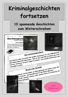 Vorschau - Arbeitsblätter - 10 Kriminalgeschichten zum Weiterschreiben - Deckblatt