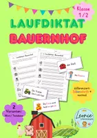 Vorschau - Spiele - Laufdiktat Bauernhof (Klasse 1-2) - Deckblatt