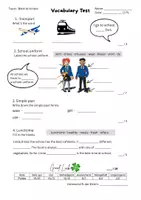 Vorschau - Test - Vocabulary Test - CM6: After the holidays - Seite 1