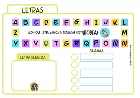 Vista previa - Tarjetas / Manipulativos - LETRAS - página 2