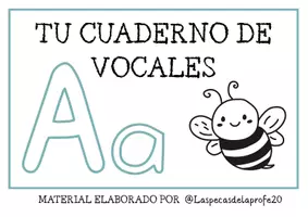 Vista previa - Hojas de trabajo - PRIMEROS PASOS EN LA LECTOESCRITURA: LAS VOCALES - página 1