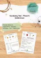 Vorschau - Test - Vocabulary Test - CM6: Celebrations - Deckblatt