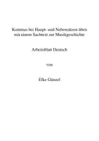 Vorschau - Arbeitsblätter - Grammatik Deutsch - Kommasetzung Regeln und Übung - Seite 1