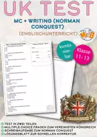 Vorschau - Test - UK Test - Norman Conquest (Klassen 11-13) - Deckblatt