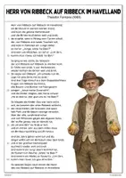 Vorschau - Arbeitsblätter - Herr von Ribbeck auf Ribbeck im Havelland von Theodor Fontane (Ballade) - Seite 2
