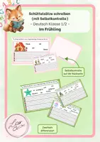 Vorschau - Fördermaterial/Inklusion - Schüttelsätze - Lesen und Schreiben im Frühling - Deckblatt