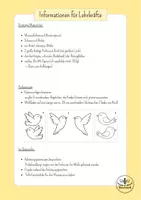 Vorschau - Mal- und Bastelvorlagen - Fensterdeko Frühling - hängende Vögel basteln - Kunst Klasse 1 und 2 - Seite 3