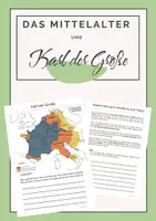 Vorschau - Stundenentwürfe - Das Mittelalter - Karl der Große (differenziert), Sek 1 - Deckblatt