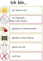 Vorschau - Poster - Türschild Schulsozialarbeit - Deckblatt