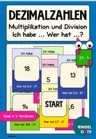 Vorschau - Spiele - Ich habe ... Wer hat ...? Multiplikation und Division von Dezimalzahlen - Deckblatt