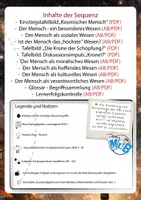 Vorschau - Arbeitsblätter - Unterrichtseinheit zum Thema Mensch (Moral, Verantwortung, Kultur, Freiheit) Ethikunterricht; Klassen 7-8 - Seite 1