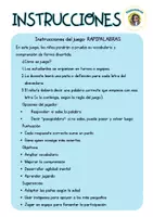Vista previa - Tarjetas / Manipulativos - RAPIPALABRAS - Portada