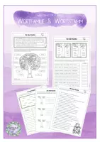 Vorschau - Arbeitsblätter - Wortstamm / Wortfamilien Arbeitsblätterpaket (6 AB) - Deckblatt