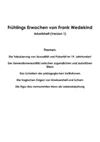 Vorschau - Unterrichtsreihen - Frühlings Erwachen von Frank Wedekind (Arbeitsheft) - Seite 1
