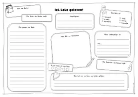 Vorschau - Arbeitsblätter - Ich habe gelesen! Arbeitsblatt zur Buch Reflexion FREEBIE - Seite 3