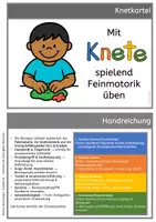Vorschau - Aufgabenkarten - Knetkartei – Feinmotorik üben | Förderschule • Grundschule • Kita - Seite 1