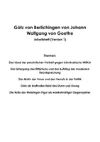Vorschau - Unterrichtsreihen - Götz von Berlichingen von Johann Wolfgang von Goethe (Arbeitsheft) - Seite 1