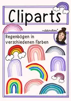 Vorschau - selbst erstellte Cliparts/Grafiken - Regenbogen Cliparts 🌈 - Deckblatt