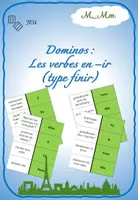 Vorschau - Spiele - Les verbes en -ir (type finir) – Dominos - Deckblatt