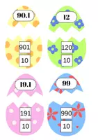 Aperçu - Jeux - Les fractions de Pâques - Jeu à plastifier - Page 3