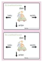 Vorschau - Arbeitsblätter - Lagebeziehungen - Heftchen und Klammerkarten - Seite 1