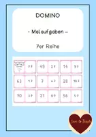 Vorschau - Spiele - Domino 7er Reihe Malaufgaben Einmaleins Spiel - Deckblatt